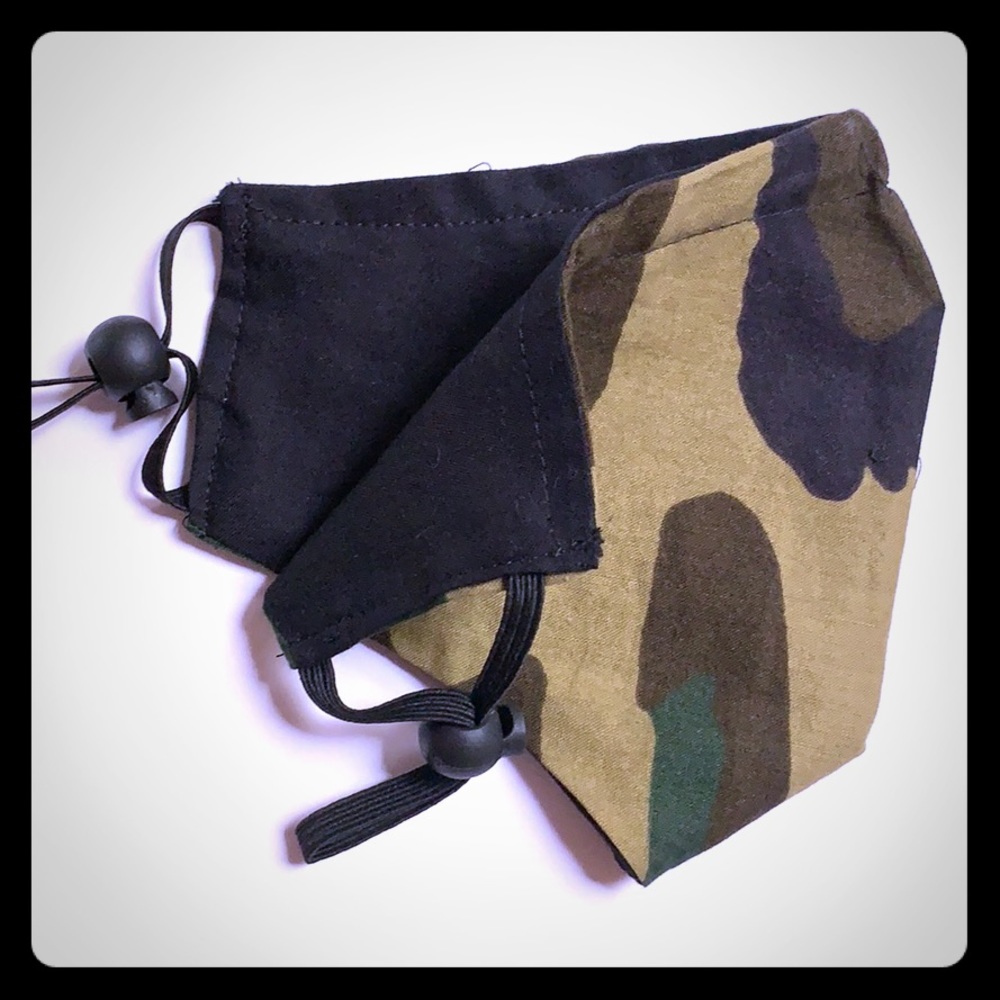 Reversible print handmade adult cotton face mask - Picture 1 of 2